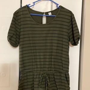 Old Navy green and black romper